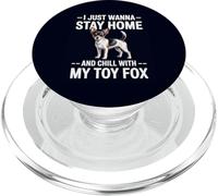 Toy Fox Terrier Restez à la Maison et détendez-Vous avec Mon Chien Toy Fox PopSockets PopGrip pour MagSafe