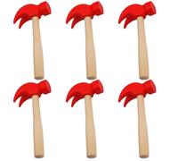 Toy Hammer 6PCS, 6, 5x3, 2 Pouces Petit Marteau en Bois avec maillet Rouge, Mini éducation pour Les Tout-Petits Girls Girls garçons, Sports