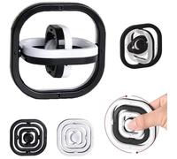 Toy, Jouet de Doigt Fidget à Main 3D Noir et Blanc, Hand Tri Finger Gyro Toy, Infinite Fidget Toys Jouets Cadeau