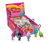 Toy Joy 67687-24 - Trolls à clipser/porte-clés en 3D, modèles variés, 1 pièce