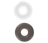 Toy Joy Manpower 2x 2 Bagues Blanc/Noir