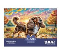 Toy Long-Haired Eared Dog Puzzle 1000 Pièces Educa Jouet en Bois Divertissement Créatif Décoration Intérieure Jeu Éducatif Challenge Toy Adultes & Enfants des 14 Ans 70x50cm/1000pcs