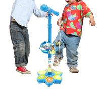 Toy Microphone pour - Machine de karaoké sans fil avec lumières LED colorées, connection, support inclus | Singing Toy for Boys, Girls, Preschoolers, Birthday Party