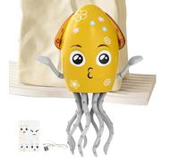 Toy Octopus - Jouet musical en plastique souple, copain calmar en mouvement, ami de danse coloré, compagnon d'apprentissage sensoriel, figurine lumineuse éducative | Idéal pour les , les tout-p