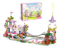 TOY PLAYER Ensemble de 991 pièces de blocs de construction de princesses, château de route, jouet de construction, blocs de construction compatibles avec Lego, parc d'attractions créatif STEM pour