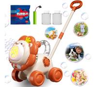 TOY PLAYER Lion Bubble Tondeuse à gazon pour tout-petits, machine à bulles automatique pour enfants, jouet d'été pour l'extérieur dans le jardin, cadeau d'anniversaire pour garçons et filles à partir
