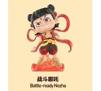 Toy Popmart Nezha II-Boîte ennemi de la série des contraintes naturelles, kit de garage, ornement de jeu de cheminée, décoration de bureau - Battle-ready Nezha