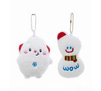 Toy Porte-clés bonhomme de neige en vison - 10 cm - 20 modèles au hasard - XLP00669