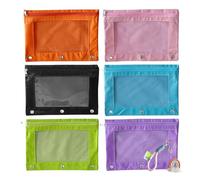 Toy Storage Bags, Cute Puzzle Organizer Pouches, Aesthetic Reusable Waterproof Zip Bag, Rainbow Pendant Charm, Lightweight Portable Design for Students Teens Adult Women Travel Use, 25x18cm Multicolor