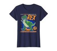 Toy Story 4 Rex Terrifying Dinosaur T-Shirt, Femme, Bleu Marine, 3XL