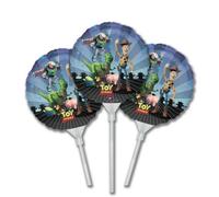 Toy Story Gang EZ-Fill Ballons à remplissage d'air en aluminium avec bâtons en plastique réutilisables, paquet de 3