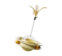 Toy Teaser De Chat Drôle - 28x18cm Chaton Plumes Drôles Teaser Food Dispensver Toy | Toys De Chaton De Distributeur Slow Food with Ball | Toys De Chat Interactifs pour De Chats Intérieurs