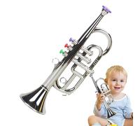 Toy Trumpet - ABS, 4.72x3.54x13.39in Trumpet Instrument Realistic Musical Toy | Creativity-Boosting Beginner Music Play, Kids Brass Toys for Playtime, Parties, Early Learning, Young Musicians