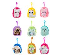 Toy - XLP00713 - Porte-clés sac d’école mini mignon en peluche - 7 cm - 20 modèles expédiés au hasard - Jouets - Peluches