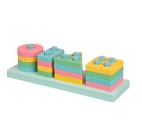 Toyage De Forme De Forme - Jeu D'assurance-Forme Pour Tout-Petit | Blocs De Forme Colorés Puzzle Pour | Stacker De Couleur, Activités D'apprentissage Préscolaire, Jouets en Motricité Fines, Je