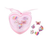 TOYANDONA 1 boîte Anneaux Licorne Garçon Fille Réglables Bijoux Fantaisie pour Filles Jeu Imitation et Déguisement Coffret de Colorées Accessoire Cadeau Garçon