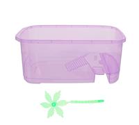 TOYANDONA 1 Ensemble Boîte Alimentation Plastique pour Tortues Réservoir de Nourriture pour Reptiles avec Plateforme de Bain Petit Modèle pour à
