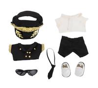 TOYANDONA 1 Ensemble de Tenue de Pilote de Poupée, Tenue de Capitaine : Mini-vêtements en Peluche Remplaçables avec Accessoires pour Jeu de Rôle de Fête