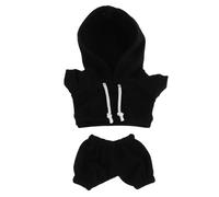 TOYANDONA 1 Ensemble de vêtements pour poupée de 17 cm, Sweat à Capuche et Pantalon décontractés, Tenue à Capuche Ours en Peluche, Accessoires de poupée Tendance pour Animaux en Peluche DIY,