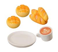 TOYANDONA 1 Ensemble décoration Alimentaire Miniature Miniatures de Maison de poupée Faire Semblant de Jouer à la Boulangerie Faux Aliments Mini-Alimentaire Aliments Miniatures résine