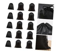 TOYANDONA 1 Ensemble D'emballage De Rangement De Rangement Pour Lunettes à Cordon De Maille Cordons Vide Réutilisable Pochette à Cordon Poussière Congélateur Preuve Noir