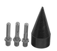TOYANDONA 1 Ensemble Foret à Fendre pour avec Cônes de Fendage Outil de Perçage Électrique pour pour Séparer Rapidement Bûches et la Productivité