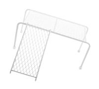 TOYANDONA 1 Ensemble Fournitures d'alimentation pour Poulets Mate siphadventure Toy mangeoire à Poulet Oiseau Plate-Forme de Poulet Pratique Grille à Poulet évidée Acier Inoxydable Blanche