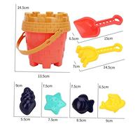 TOYANDONA 1 Ensemble Garçon Fille Kit de Seaux de Sable Couleurs Aléatoires pour Jouer à Extérieur Couleur Aléatoire