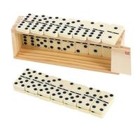TOYANDONA 1 Ensemble Jeu de Dominos Portable Ensemble de Boîte de pour Famille Renforce Les Liens Familiaux et Offre des Activités Amusantes pour Âges