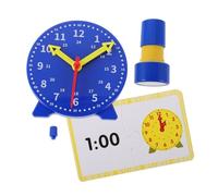 TOYANDONA 1 Ensemble Kit Horloge Analogique avec et Cartes Apprentissage pour École et Maison Modèle Profond
