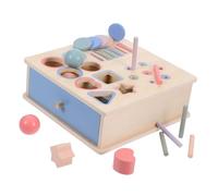 TOYANDONA 1 Ensemble Montessori Bois pour Garçon Fille Boîte à et Puzzle de de Formes Apprentissage Précoce pour Garçon Fille Reconnaissance des Couleurs et Formes Éducatif Sécurisé pour