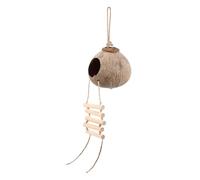 TOYANDONA 1 Ensemble Nid Suspendu Coquille de Noix de pour Oiseaux Décoratif Lit pour Oiseaux de Compagnie Nid et Pratique Design et Surface Parfait pour Perruches et Autres