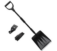 TOYANDONA 1 Ensemble Pelle à Neige Multifonction pour Voiture avec Grattoir à Glace et Balai de Nettoyage de Vitres Accessoire Indispensable pour Hiver Noir