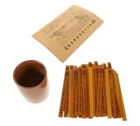 TOYANDONA 1 Ensemble Set Complet de Bâtons de Divination Chinois Images Outils Traditionnels de Prédiction I Ching pour Jeux de Fortune et Enseignement