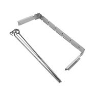 TOYANDONA 1 Ensemble Support à Brochettes Acier Inoxydable Ensemble de Support et Brochettes pour Barbecue Plein Air Pique et Camping