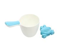 TOYANDONA 1 Ensemble Tasse De Shampoing Bébés Scrubber Piscine Couverture De Bec De Bain De Baleine Couvercle De Robinet Coussin De Bain Évier Bébé Produit De Rinçage Tasses Blue