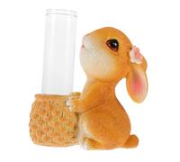 TOYANDONA 1 Ensemble vases en Verre pour la décoration fonctionnalité Petit de Plein air décorations d'aquarium Lapin vases en Verre pour Fleurs Vase Simple résine Colorful