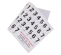 TOYANDONA 1 Jeu Autocollant Clavier De Piano Notes De Piano Autocollants Autocollant Guide Des Notes De Piano Etiquette Piano 88 Touches Accord De Piano Stickers Pvc Blanche