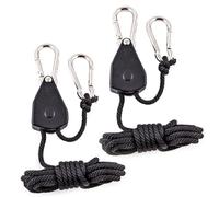 TOYANDONA 1 Jeu Crochet pour Lampe De Culture Crochet Robuste pour Plantes De Jardin Poulie Lourde pour Plantes Cintres pour Lampes De Culture Cintres en Corde De 1/8 Po Cintre 2 pièces