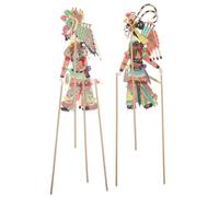 TOYANDONA 1 Jeu de marionnettes d'ombres Chinoises Traditionnelles - Mini-Jouets d'ombres artisanaux, Accessoires interactifs pour raconter des Histoires (Enfants et Filles), kit de Bricolage.