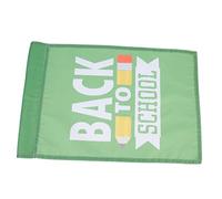 TOYANDONA 1 Jeu Drapeaux De Rentrée Scolaire Décoration De Jardin Bannières Extérieures Pour Élèves 2 Pièces