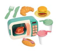 TOYANDONA 1 Jeu Micro-Ondes pour Enfants Jouets Miniforce Décorations De Salle De Bain Jouets Miniatures Plastique De Bébé Appareils Électroménagers Four Micro-