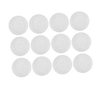 TOYANDONA 1 Jeu Plateau Rond Plastique pour Fleurs De Assiettes De Pot De Plantes Support pour Pots Succulents Blanc pour Intérieur Et Extérieur 12 Pièces