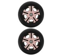 TOYANDONA 1 Jeu Roues De Tricycle pour Enfants Scooter Solide Trottinette Support Portatif Véhicules Électriques D'extérieur Support De Fixation Roue Solide Plastique Rose 2 Pièces