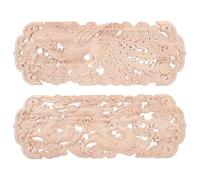 TOYANDONA 1 lot d'appliques décoratives en Bois Non peintes, Sculptures européennes Creuses, décalcomanies Dragon phénix pour Meubles, Portes, Lits, armoires, Coins de Meubles