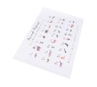 TOYANDONA 1 Pc Alphabet Affiches Mur Alphabétique Alphabet Suspendu Pour Enfant En Âge Animaux Abc Art Mural Tenture Murale Abc Cintre La Chambre Des Enfants Tout-petit Papier