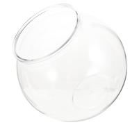 TOYANDONA 1 Pièce Aquarium Transparent Plastique Rond Petit Réservoir pour Poissons Décoration de Bureau Aquarium Domestique pour Poissons Design Créatif