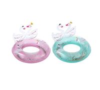 TOYANDONA 1 Pièce Bouée de Natation de Cygne Paillettes Anneau Flottant pour Piscine pour et Ans