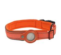 TOYANDONA 1 Pièce Couverture de Protection du col nom traqueur de Chien pour Chasseur réfléchissant décoration du Cou Ceinture de Fixation de Coque Anti Perte Nylon Orange