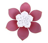 TOYANDONA 1 Pièce Fleurs décoratives murales décorations des murs art mural terrasse de jardin décor de plantes décor de fleurs murales décoration murale unique le fer rose